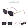 Customized design fashion vintage acrylic women retro shade sunglasses